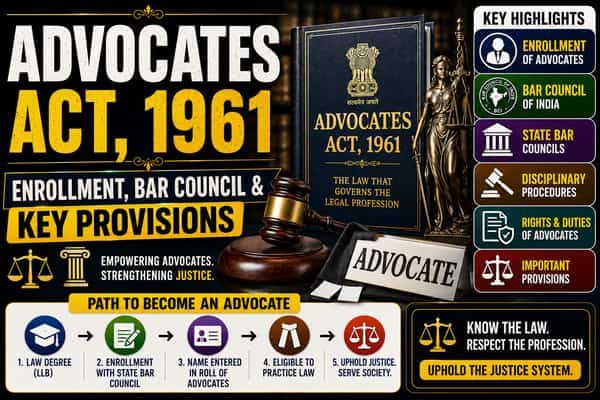Advocates Act, 1961 Enrollment, Bar Council & Key Provisions
