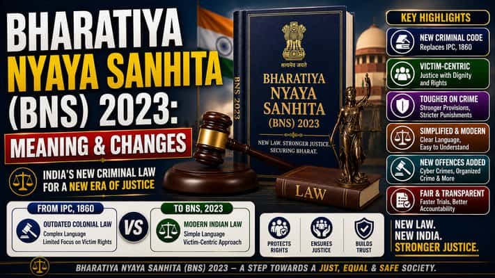 Bharatiya Nyaya Sanhita (BNS) 2023 Meaning & Changes
