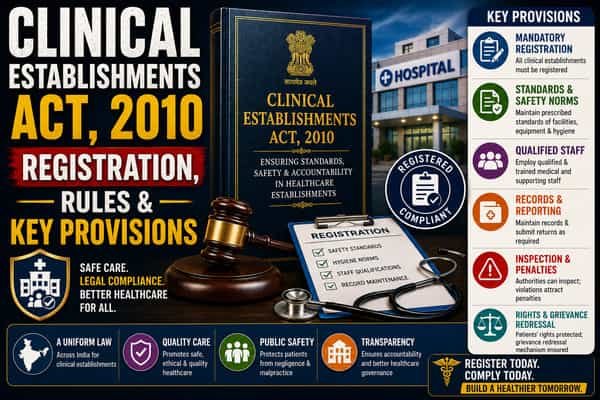 Clinical Establishments Act 2010 Registration, Rules & Key Provisions