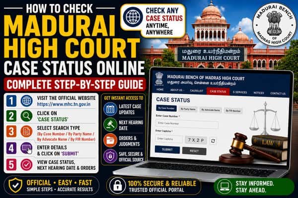 How to Check Madurai High Court Case Status Online Complete Step-by-Step Guide