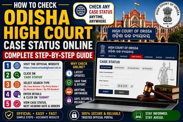 How to Check Odisha High Court Case Status Online Complete Step-by-Step Guide