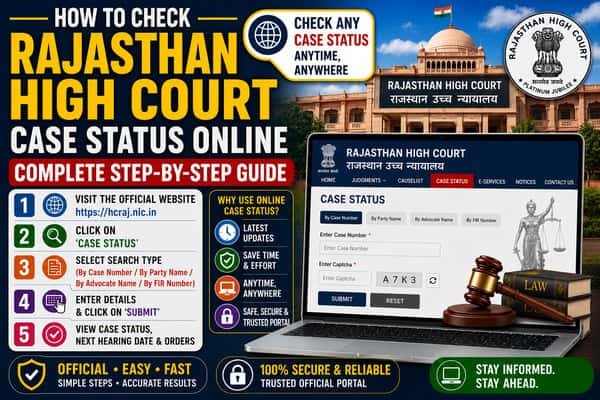 How to Check Rajasthan High Court Case Status Online Complete Step-by-Step Guide