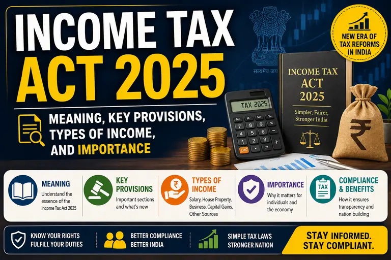 Income Tax Act 2025 Key Provisions, Rules & Importance