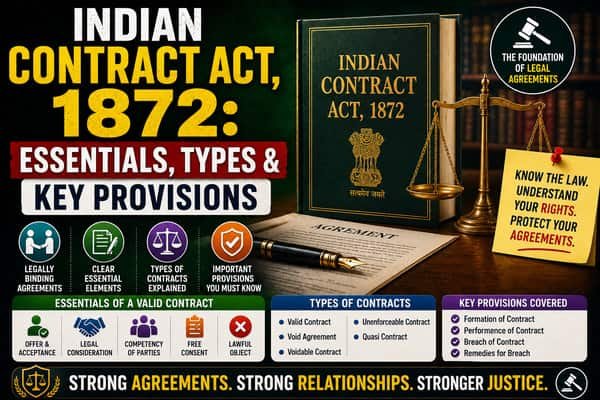 Indian Contract Act, 1872 Essentials, Types & Key Provisions