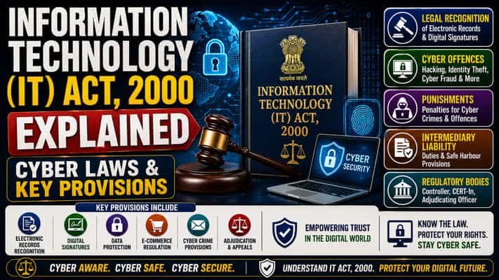 Information Technology (IT) Act 2000 Cyber Laws & Key Provisions