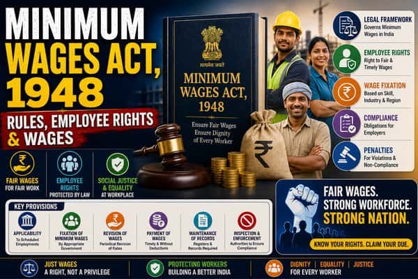 Minimum Wages Act, 1948: Meaning, Key Provisions, Employee Rights, and Wage Rules in India