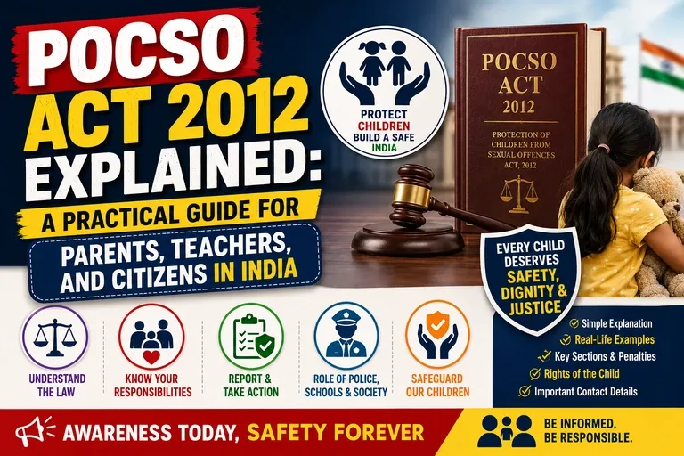 POCSO Act 2012 Explained A Practical Guide for Parents, Teachers, and Citizens in India
