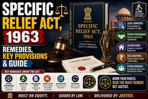 Specific Relief Act, 1963: Meaning, Key Provisions, Remedies, and Importance in India