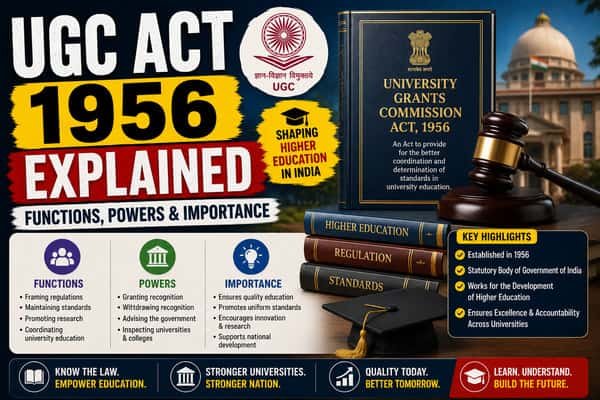 UGC Act 1956 Explained Functions, Powers & Importance