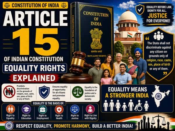 Article 15 of Indian Constitution Equality Rights Explained