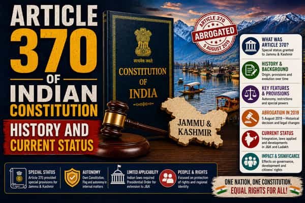 Article 370 of Indian Constitution: History and Current Status