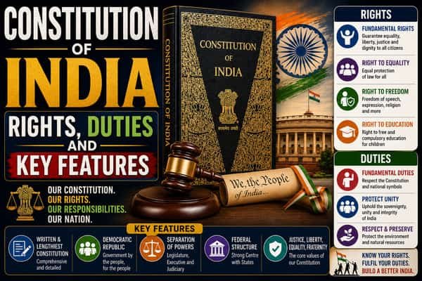 Constitution of India Rights, Duties and Key Features