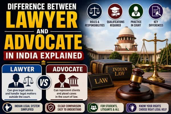 Difference Between Lawyer and Advocate in India Explained